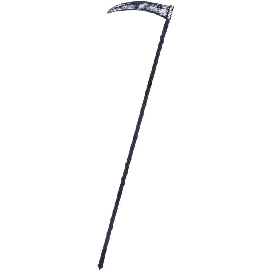 Grim Reaper Scythe Adult Black 138cm 6 Piece Plastic 1