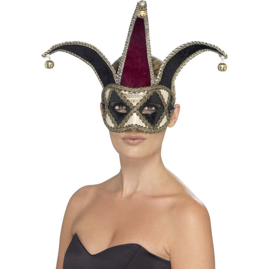 Gothic Venetian Harlequin Eyemask Adult Costume Accessory 1