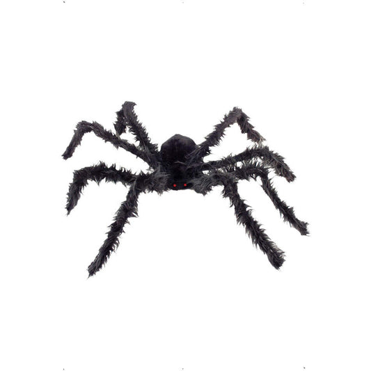 Giant Hairy Spider with Light Up Eyes Black Bendy Legs 102cm 1