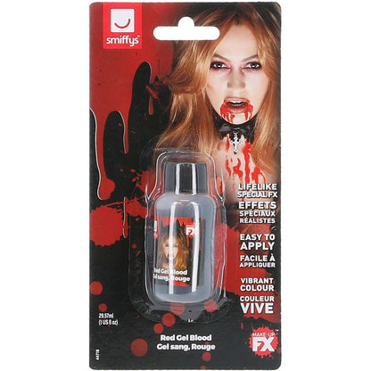 Gel Blood SFX Make Up Red 1 oz 1