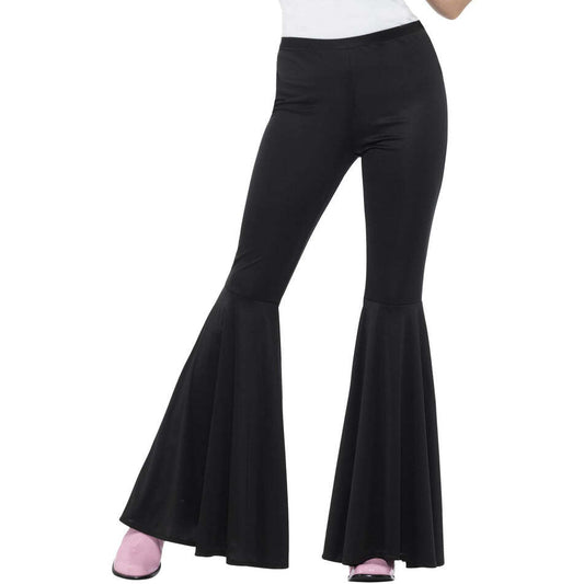 Flared Trousers Black Ladies Costume Accessory 1