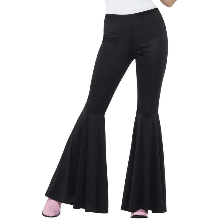 Flared Trousers Black Ladies Costume Accessory 1