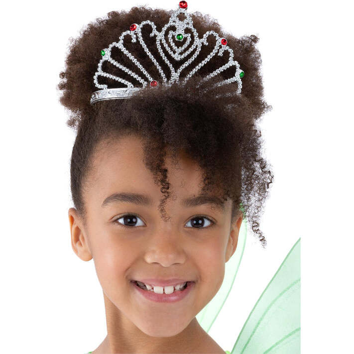 Silver Fairy Tale Princess Tiara Fan Design Pageant Ready Costume Accessory 1
