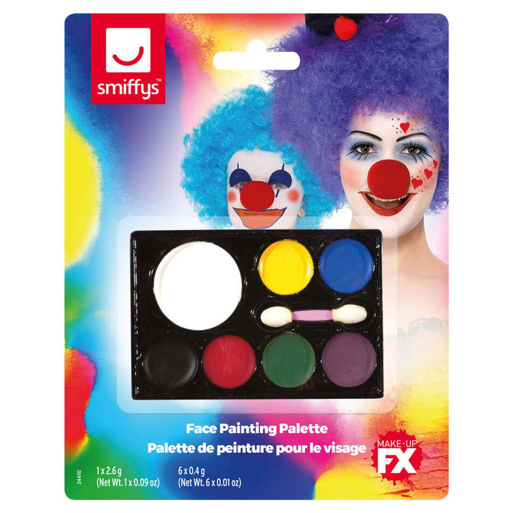 Face Painting Palette 7 Assorted Greasepaint Colours with Applicator SFX Make Up 1