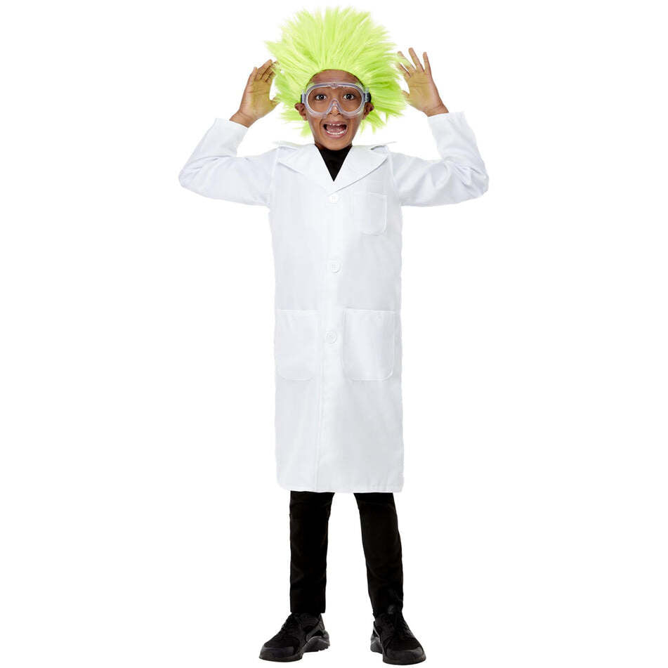 Doctor Scientist Costume Unisex Kids White Lab Coat 1