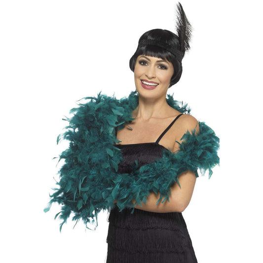 Deluxe Boa Fluffy Teal Green 180cm Long 80g Adult Costume Accessory 1