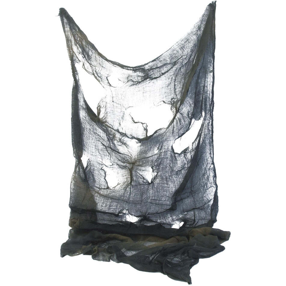 Creepy Grey Cloth with Ragged Appearance Horror Accessory 75cm by 180cm 1