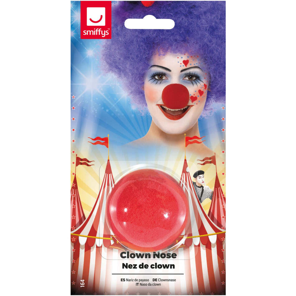 Clown Nose Red Sponge Adult Costume Accessory 1