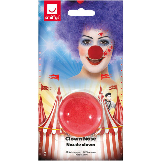 Clown Nose Red Sponge Adult Costume Accessory 1