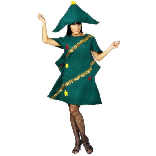 Christmas Tree Costume Adult Green One Size Tunic 1