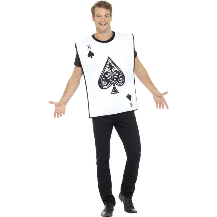 Alice In Wonderland Carded Guard Costume Adult White Tabard 1