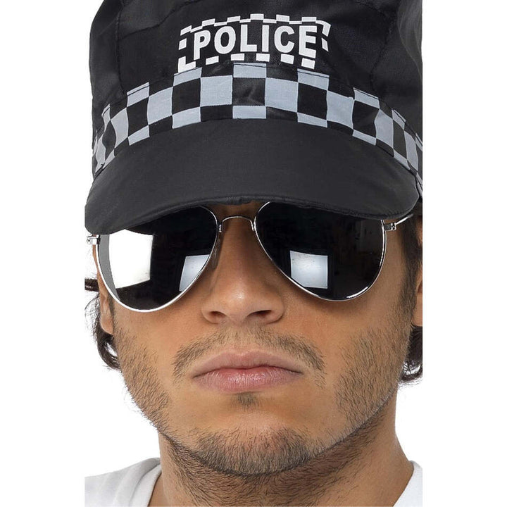 Aviator Specs Silver Mirror Adult Costume Accessory 1