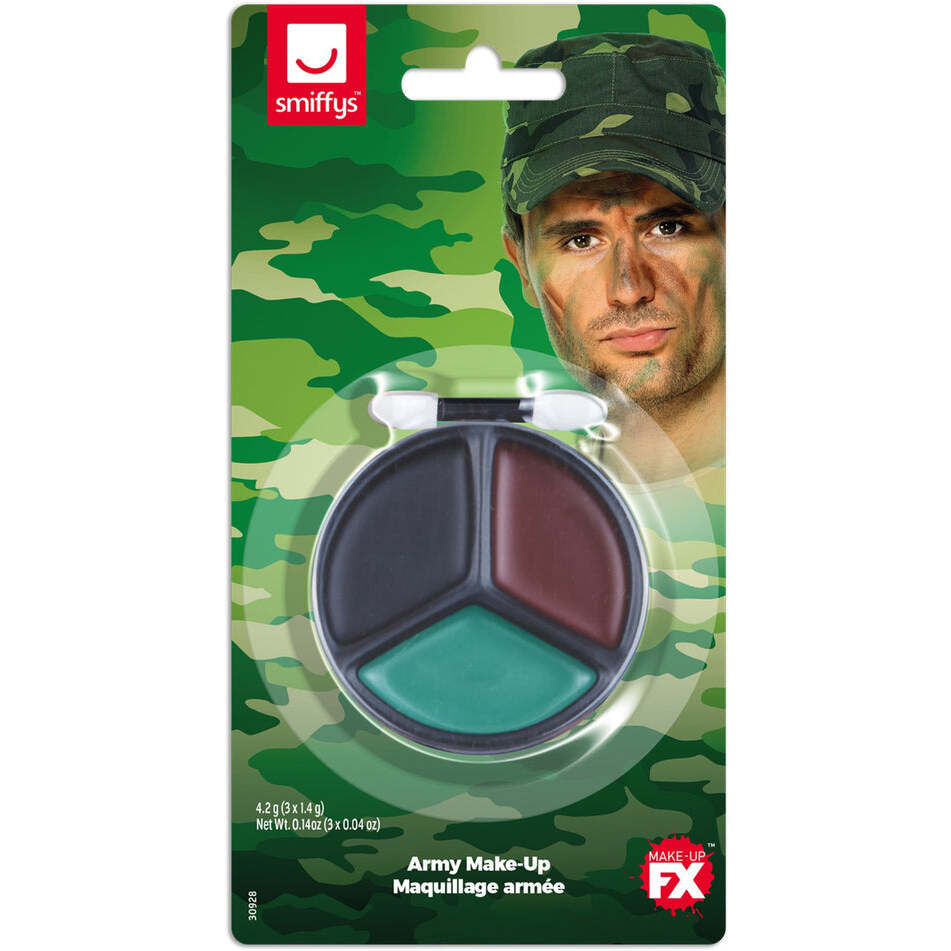 Army Camouflage Kit 3 Colours Make Up Applicator 1