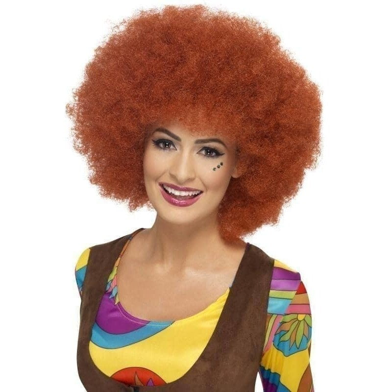 60s Afro Wig Adult Auburn 1