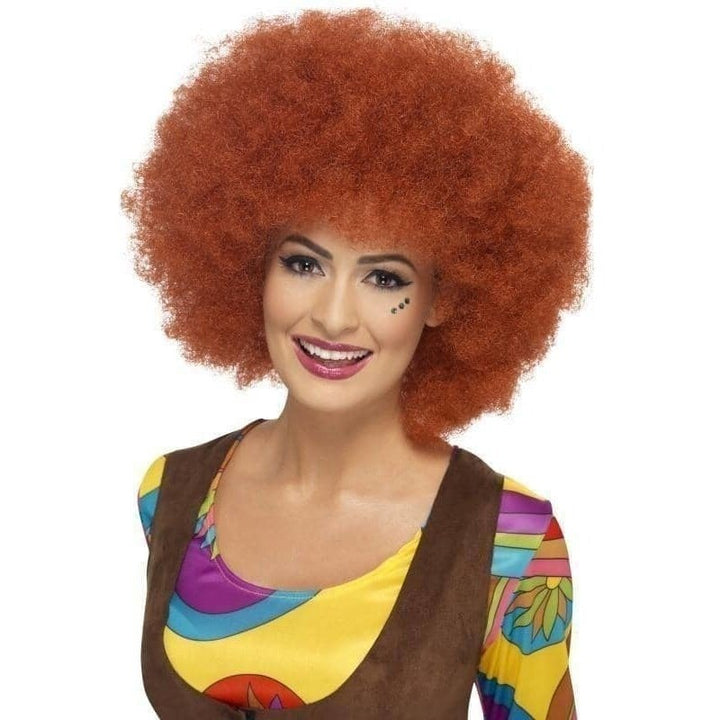 60s Afro Wig Adult Auburn 1