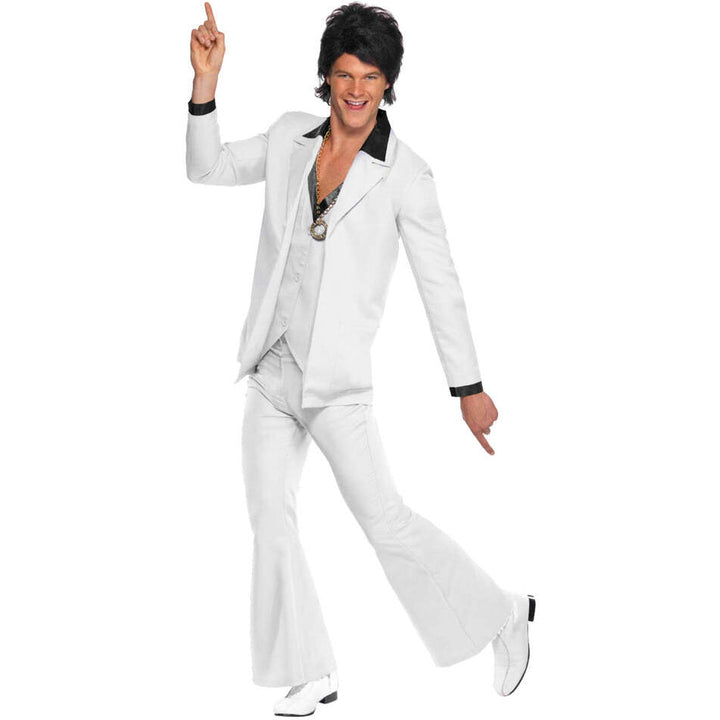 1970s White Disco Suit Adult Costume 1