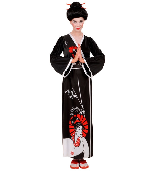 Geisha  Kimono, Belt, Chopsticks 