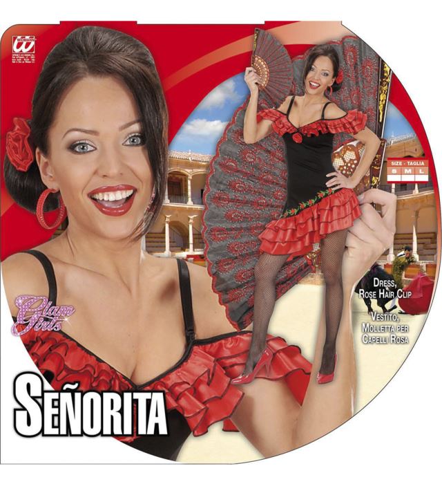 Senorita  Dress, Rose Hair Clip 
