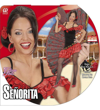 Senorita  Dress, Rose Hair Clip 