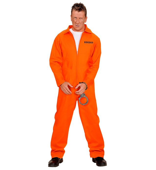 Inmate  Overalls, Handcuffs 