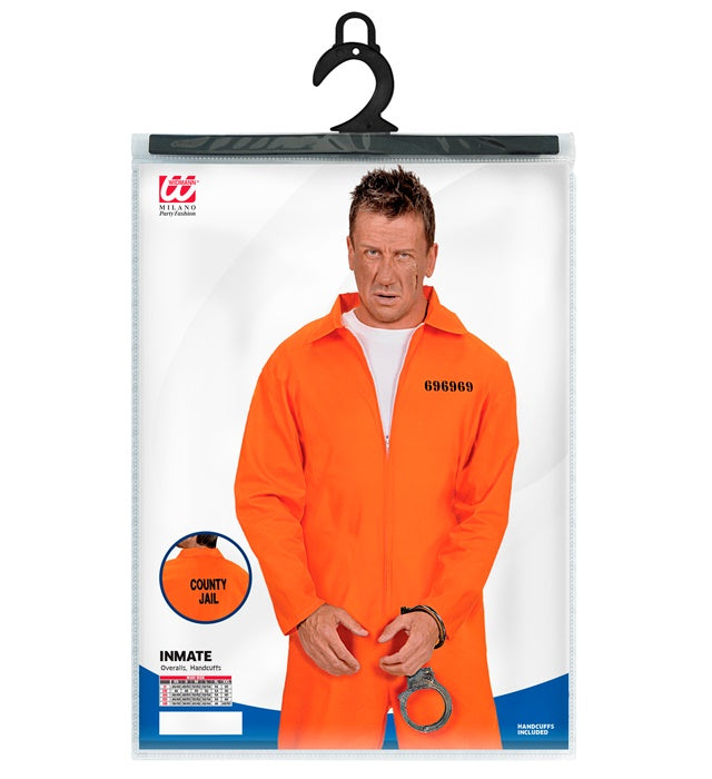 Inmate  Overalls, Handcuffs 