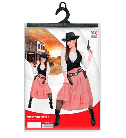 Western Belle  Shirt, Corset, Skirt 
