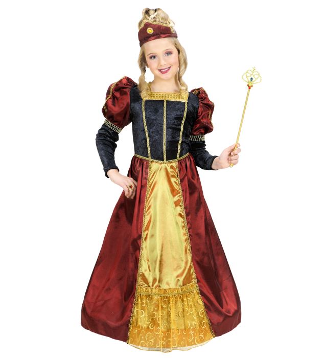 Regal Princess  Dress With Wire Hoop, Headpiece 