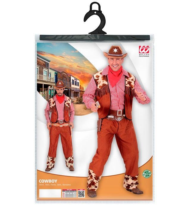 Cowboy  Shirt, Vest, Pants, Belt, Bandana 