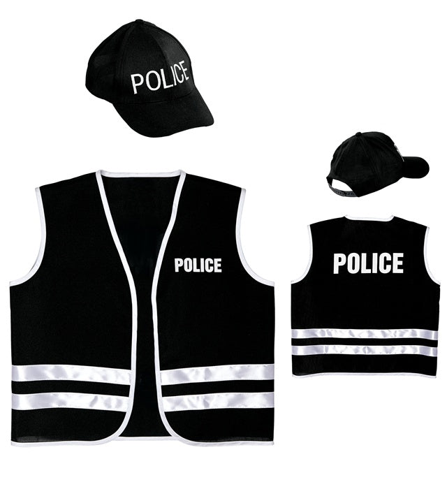Police Officer  Vest, Cap 