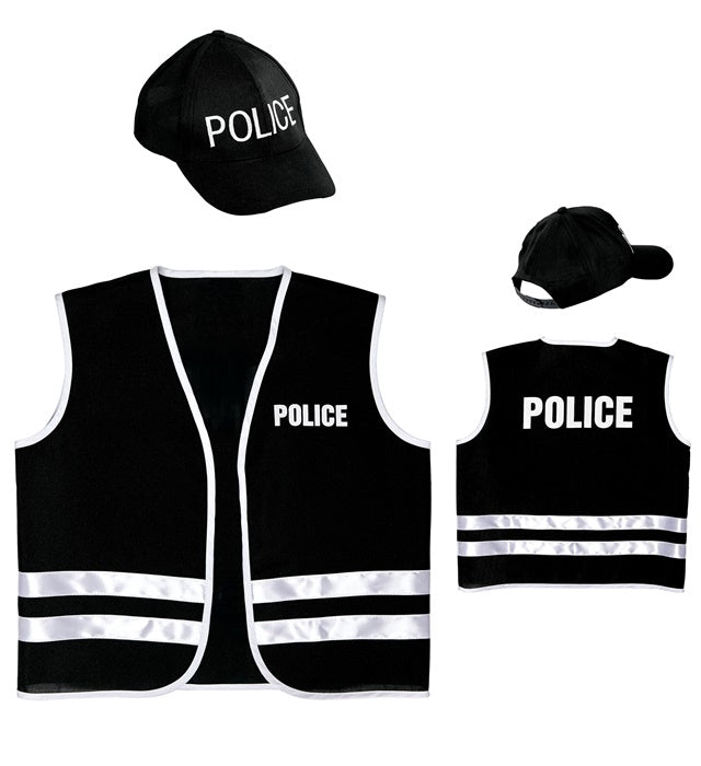 Police Officer  Vest, Cap 