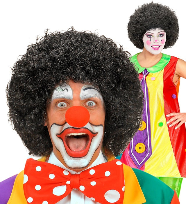 Black Clown Wig In Polybag