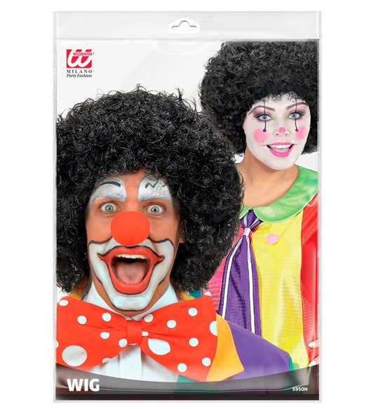 Black Clown Wig In Polybag