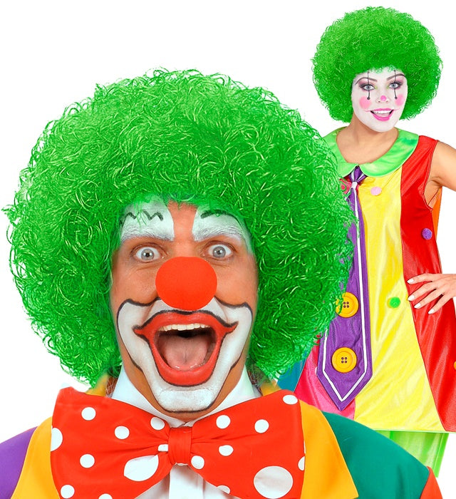 Green Clown Wig In Polybag
