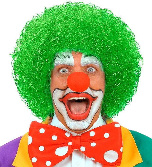 Green Clown Wig In Polybag