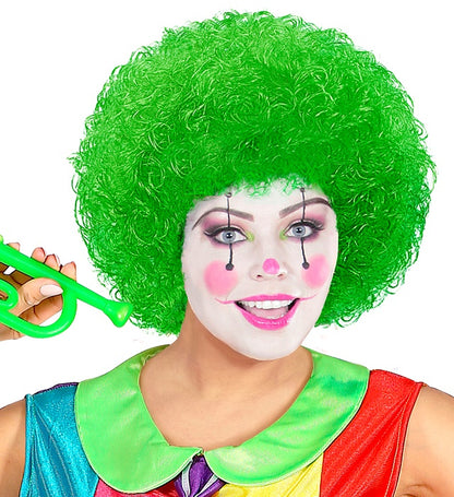 Green Clown Wig In Polybag