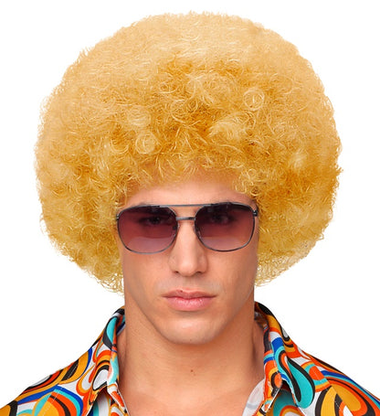 Blonde Unisex 70S Disco Wig In Polybag