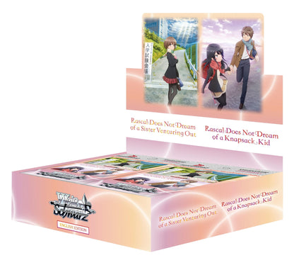 Weiß Schwarz Booster Pack: Rascal Does Not Dream of A Sister Venturing Out & Rascal Does Not Dream Of A Knapsack Kid