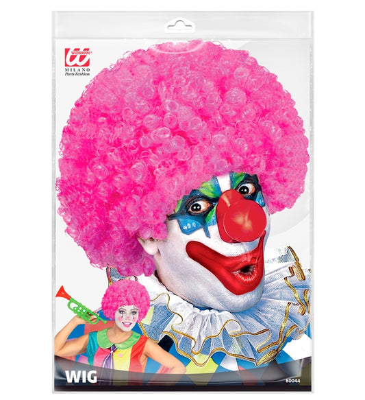 Curly Wig Pink - In Polybag