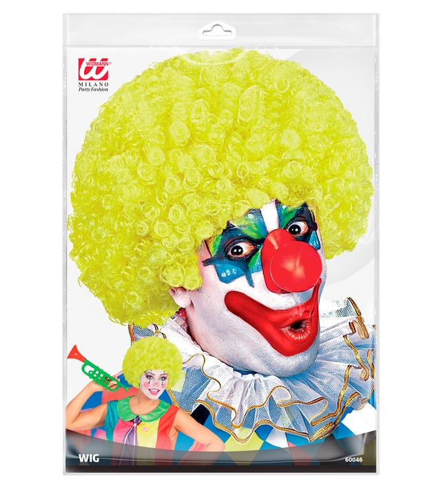 Curly Wig Yellow - In Polybag