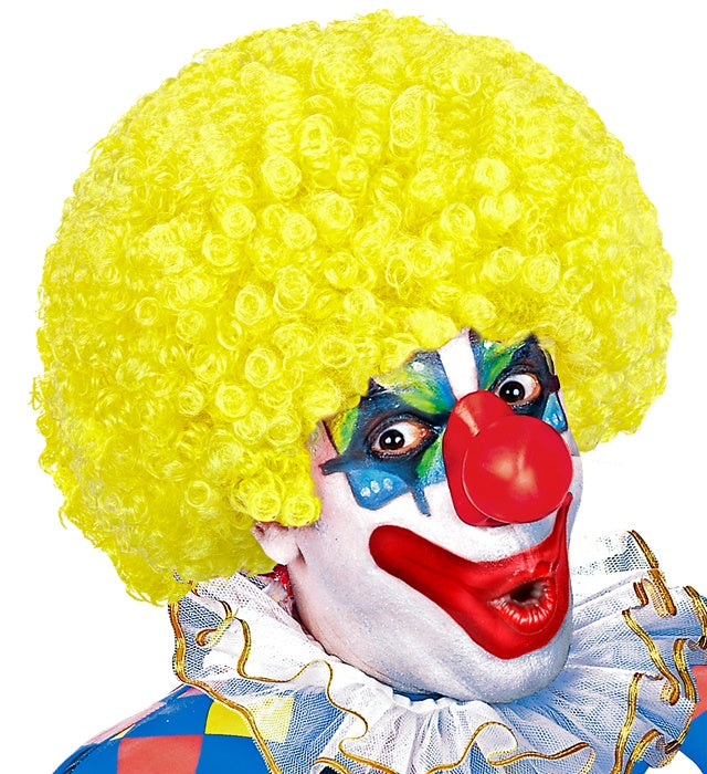 Curly Wig Yellow - In Polybag