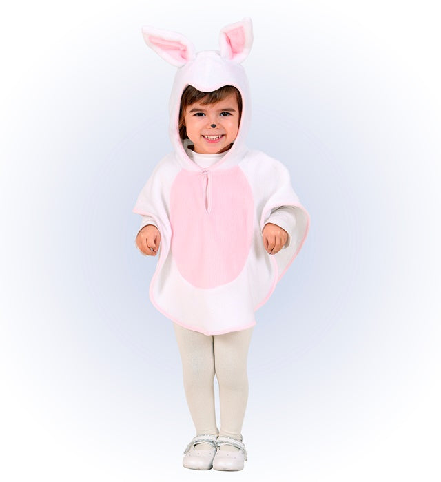 Plush Bunny  Hooded Poncho 