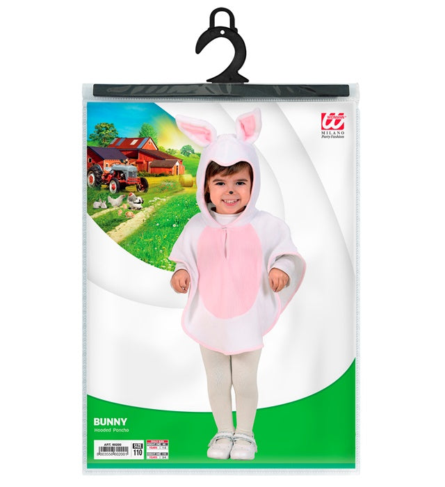 Plush Bunny  Hooded Poncho 