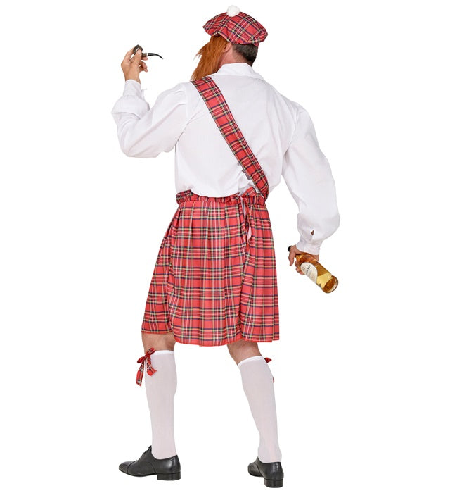 Cocky Scotsman  Shirt, Kilt, Sash, Shorts With Phallus, Hat With Beard 