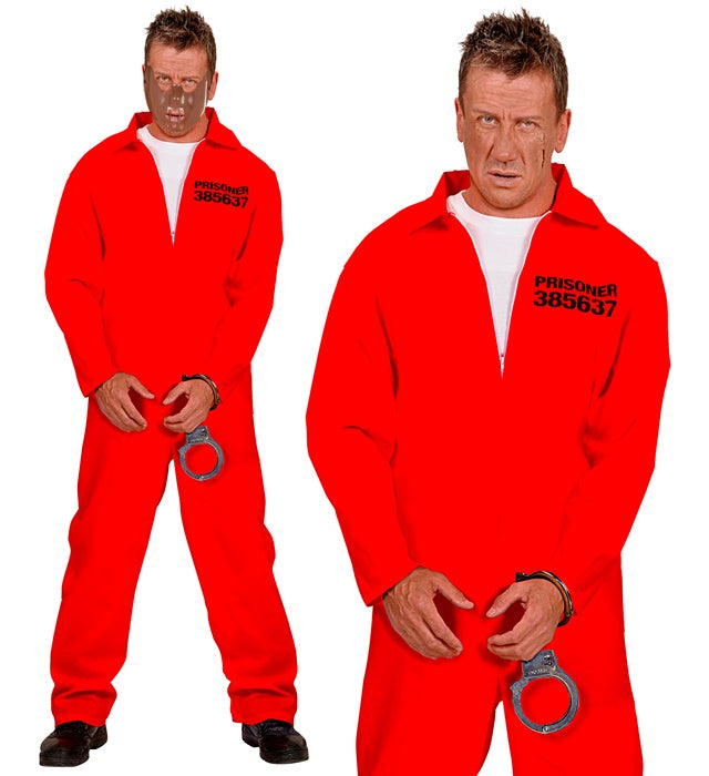 Inmate  Overalls, Handcuffs 
