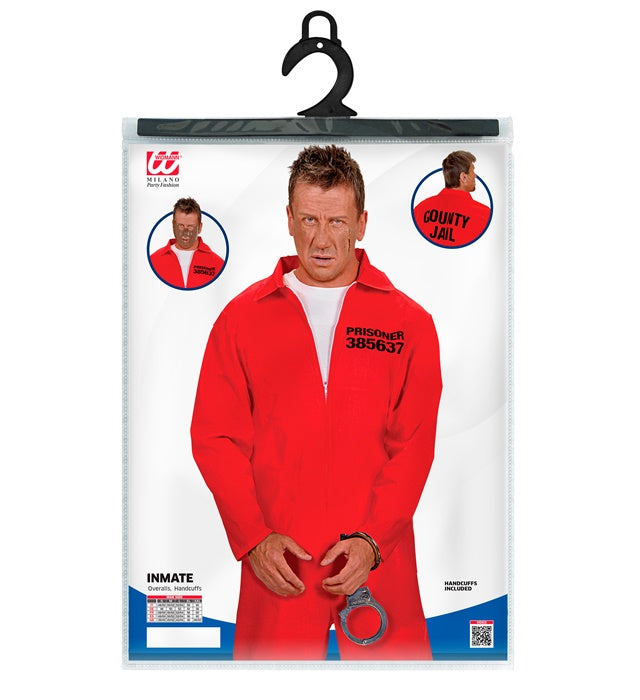 Inmate  Overalls, Handcuffs 