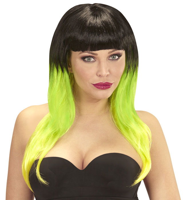 Tricolor Shirley Wig In Polybag - 2 Color Combinations Ass.