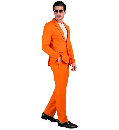 Orange Party Fashion Suit  Jacket, Pants 