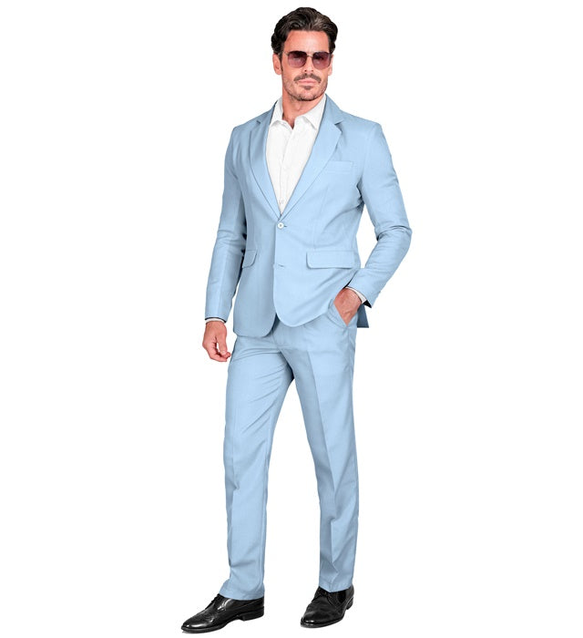 Baby Blue Party Fashion Suit  Jacket, Pants 