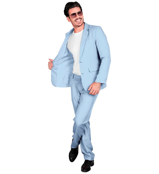 Baby Blue Party Fashion Suit  Jacket, Pants 