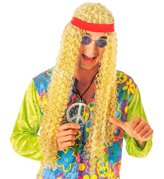 Hippie Wig With Headband In Polybag